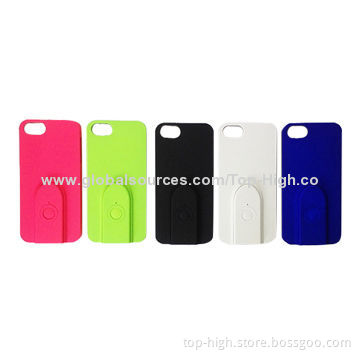 Factory Price High Quality Shutter Case For iPhone 5s/5 with Selfie Stick Bluetooth Remote Shutter